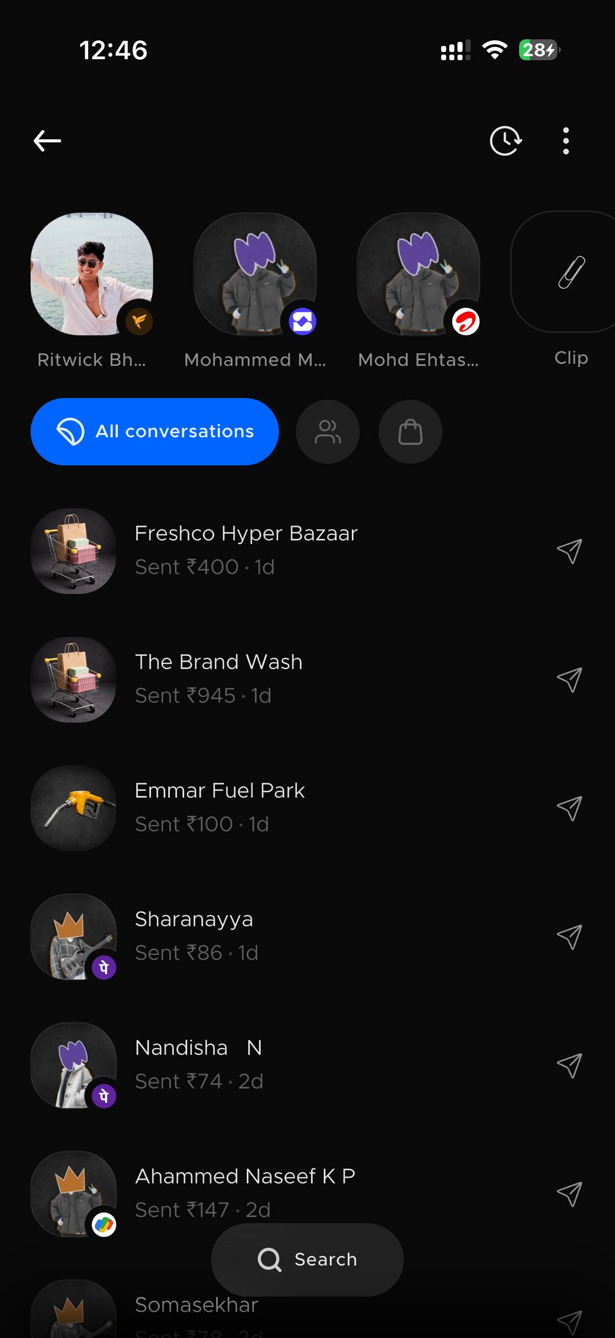 FamPay DM screen